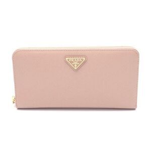 Prada Saffiano Leather Long Wallet Beige